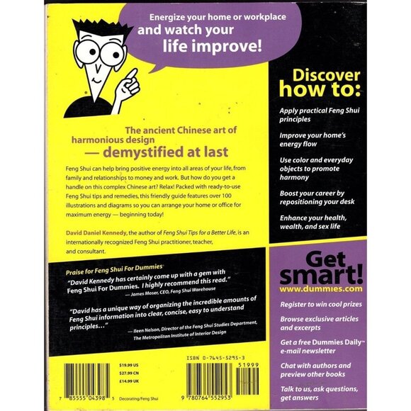 Feng Shui for Dummies by David Daniel Kennedy (2000, Paperback) - Picture 2 of 2